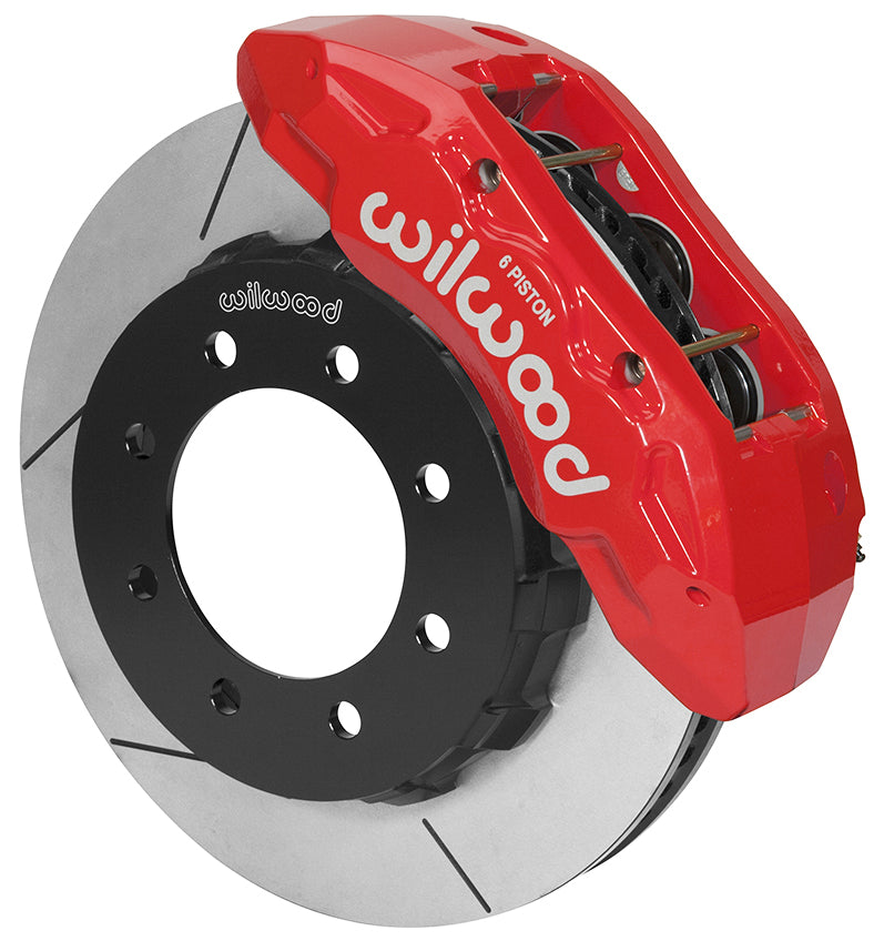 13-22 FORD F-250,F-350 4WD SRW FRONT DISC BRAKE KIT,TX6R 6 PISTON,15" ROTORS,RED