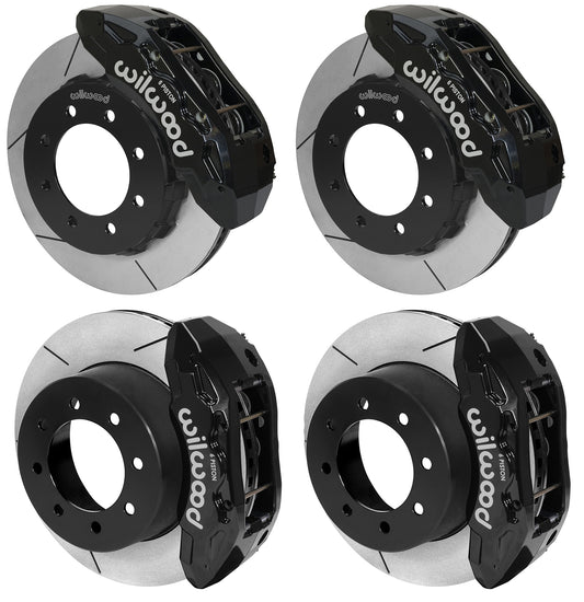 13-22 FORD F-250,F-350 4WD SRW FULL DISC BRAKE KIT,TX6R 6 PISTON,15" ROTORS,BLCK