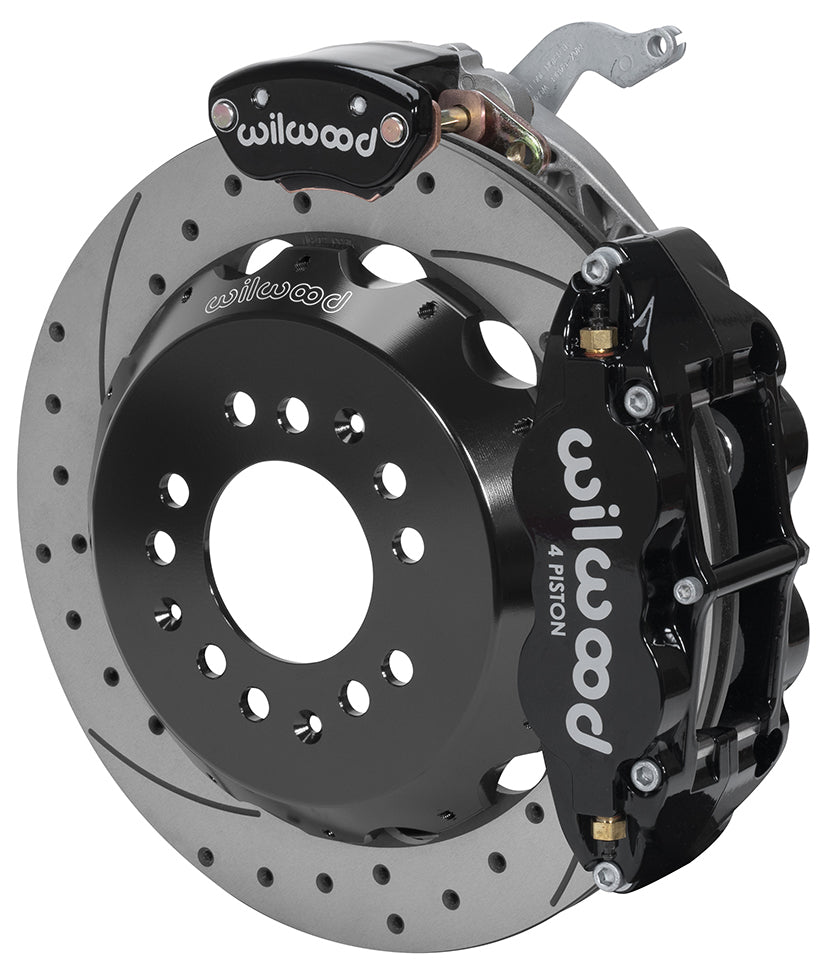 88-96 CORVETTE C4 KIT,REAR W/MPB,12.90" DRILLED ROTORS,BLACK CALIPERS