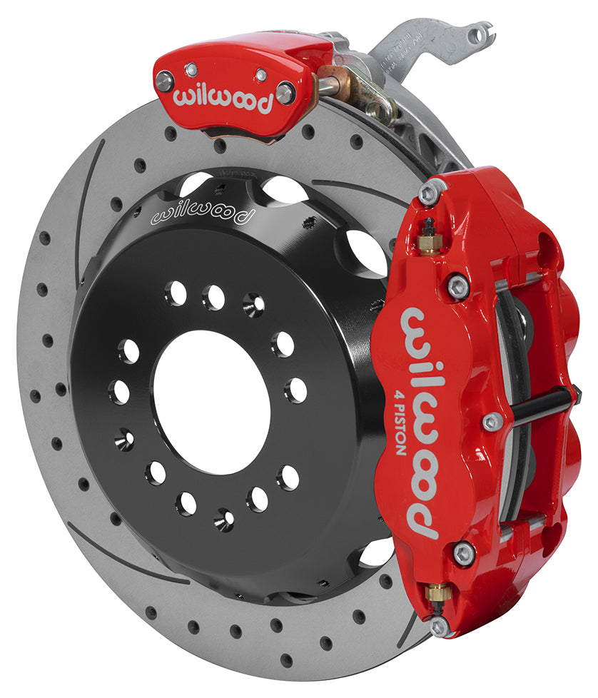 88-96 CORVETTE C4 KIT,REAR W/MPB,12.90" DRILLED ROTORS,RED CALIPERS