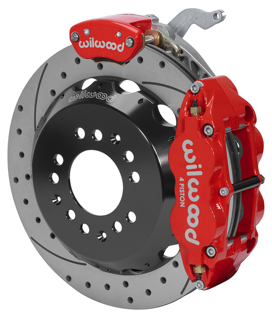 88-96 CORVETTE C4 KIT,REAR W/MPB,12.90" DRILLED ROTORS,RED CALIPERS