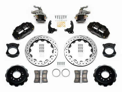88-96 CORVETTE C4 KIT,REAR W/MPB,12.90" DRILLED ROTORS,BLACK CALIPERS
