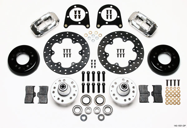 37-48 FORD DRAG KIT,FRONT,DRILLED,POLISH