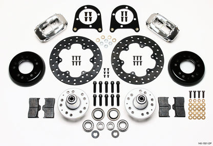 37-48 FORD DRAG KIT,FRONT,DRILLED,POLISH