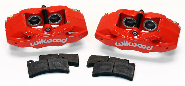 97-13 CORVETTE C5,C6 REAR DPC56 4 PISTON CALIPER & PAD SET,RED