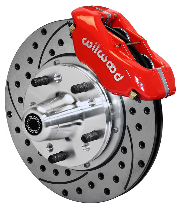 65-72 CDP C BODY,DODGE,PLYMOUTH,11" DRILLED ROTORS,RED CALIPERS