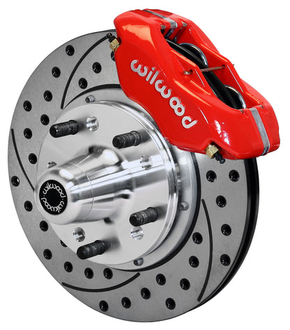 65-72 CDP C BODY,DODGE,PLYMOUTH,11" DRILLED ROTORS,RED CALIPERS