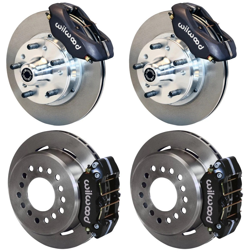 65-72 CDP C-BODY W/DRUMS FULL DISC BRAKE KIT,11" ROTORS,BLACK CALIPERS
