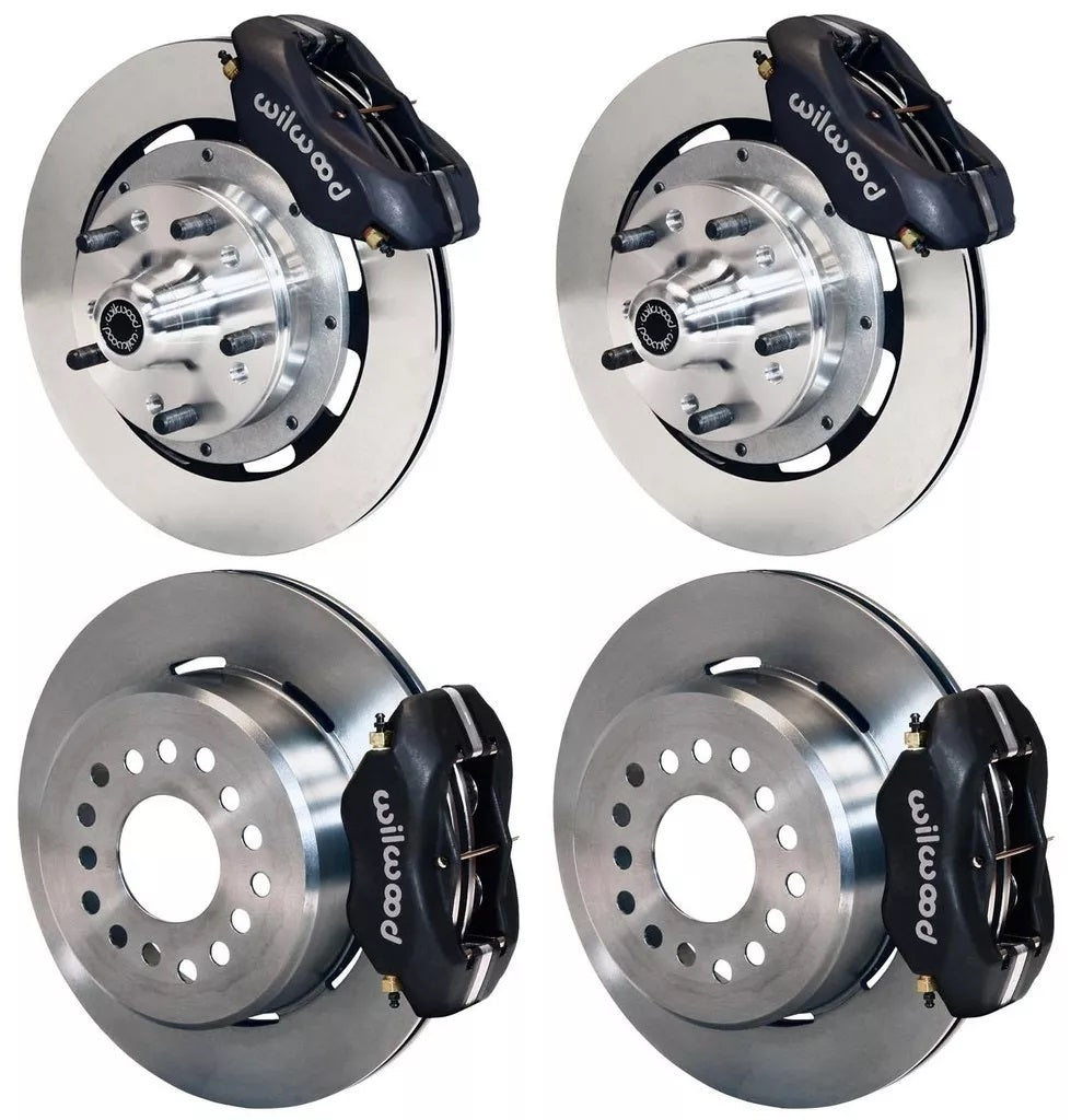 65-72 CDP C-BODY W/DRUMS FULL DISC BRAKE KIT,12" ROTORS,BLACK CALIPERS