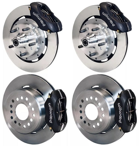 65-72 CDP C-BODY W/DRUMS FULL DISC BRAKE KIT,12" ROTORS,BLACK CALIPERS