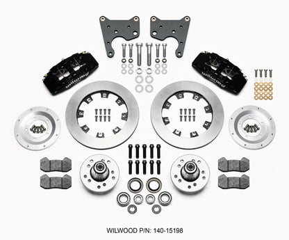 65-72 CDP C-BODY W/DRUMS FULL DISC BRAKE KIT,12" ROTORS,6/4 PISTON BLACK