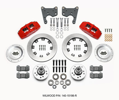 65-72 CDP C BODY,DODGE,PLYMOUTH,12" ROTORS,6 PISTON RED CALIPERS