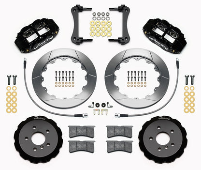 14-17 MINI COOPER FULL DISC BRAKE KIT,13/12" ROTORS,BLACK CALIPERS