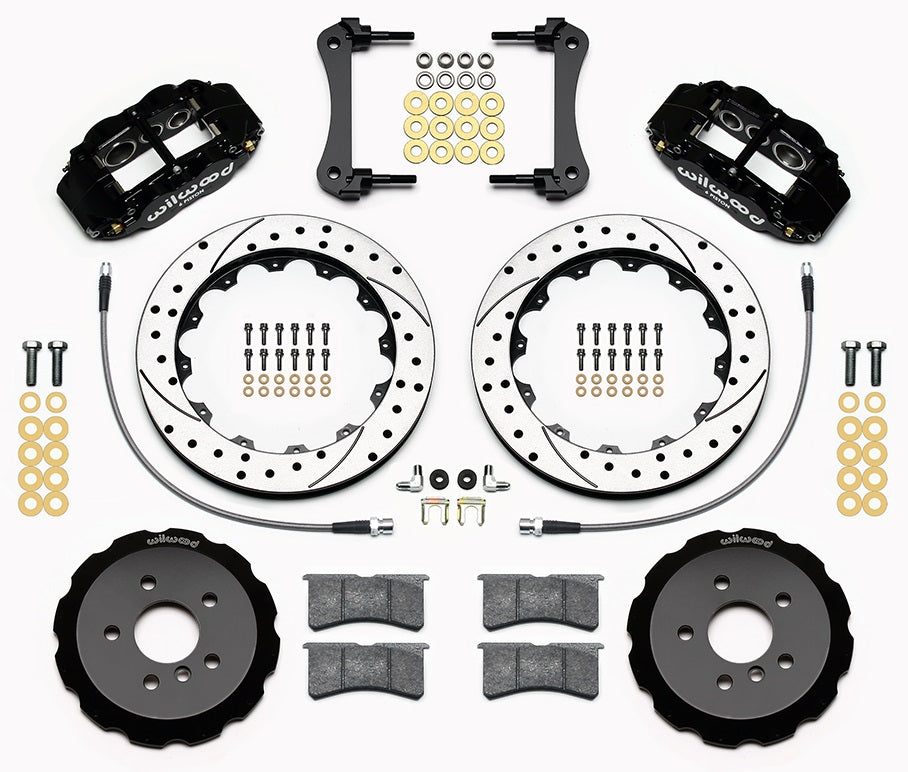 MINI-COOPER KIT,2014-2017,FRONT,FSL6,13" DRILLED,BLACK
