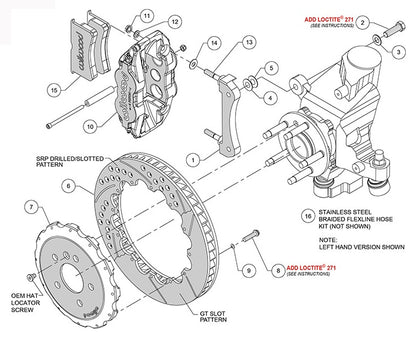 14-17 MINI COOPER FULL DISC BRAKE KIT,13/12" DRILLED ROTORS,BLACK CALIPERS