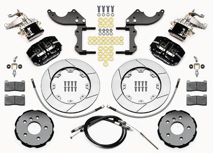 14-17 MINI COOPER FULL DISC BRAKE KIT,13/12" ROTORS,BLACK CALIPERS