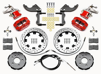 MINI-COOPER KIT,2014-2017,REAR,DR,MC4,12" DRILLED,RED