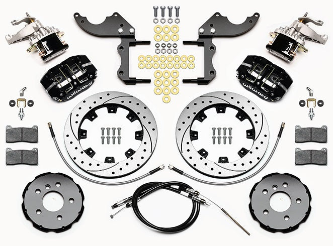 MINI-COOPER KIT,2014-2017,REAR,DR,MC4,12" DRILLED,BLACK