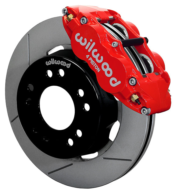 63-87 CHEVY C10 FRONT DISC BRAKE KIT FOR WILWOOD ALUM SPINDLES,12" ROTORS,RED