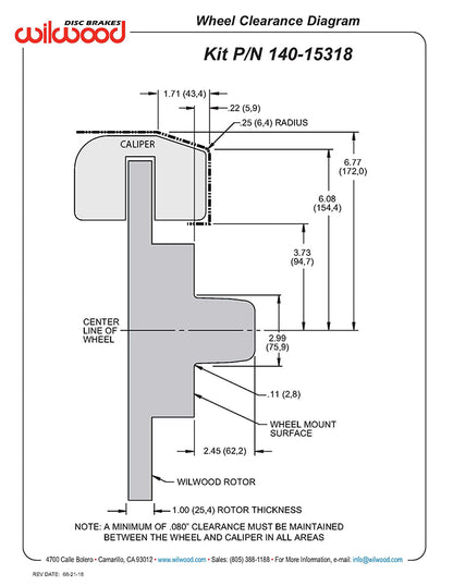 CPP TRI-5 KIT,2" DROP,FRONT,FDL-M,11.50",R