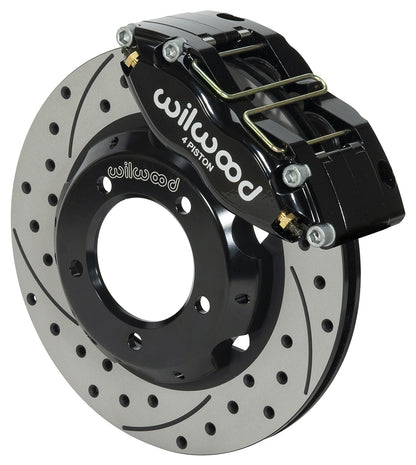 61-68 JAGUAR KIT,FRONT,11" DRILLED,BLACK,LINES