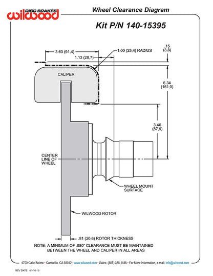 61-68 JAGUAR KIT,FRONT,11",BLACK,W/LINES