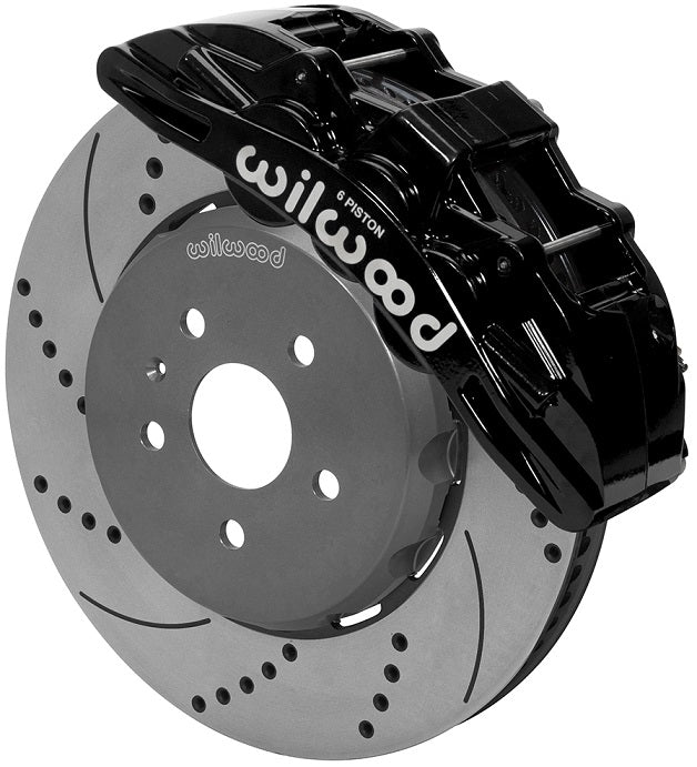 16-19 CAMARO,FRONT,15" ONE-PIECE DRILLED ROTORS,SX6R CALIPERS,BLACK