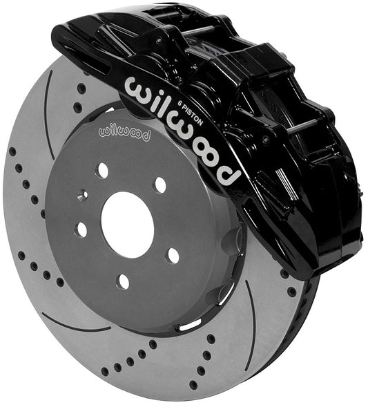 16-19 CAMARO,FRONT,15" ONE-PIECE DRILLED ROTORS,SX6R CALIPERS,BLACK