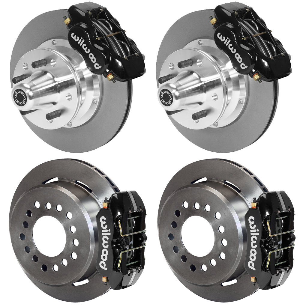 73-83 CDP W/DISC SPINDLES FULL DISC BRAKE KIT,11" ROTORS,BLACK CALIPERS