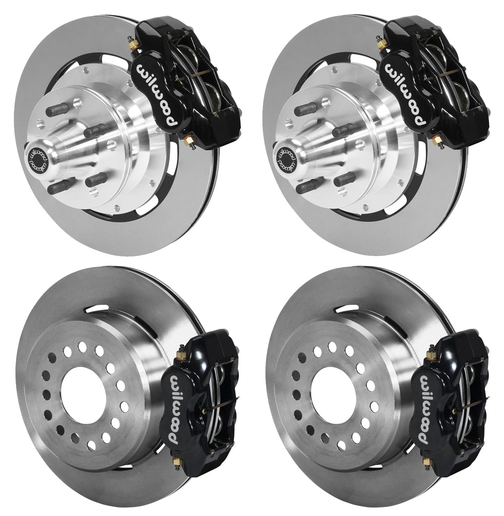 73-83 CDP W/DISC SPINDLES FULL DISC BRAKE KIT,12" ROTORS,BLACK CALIPERS