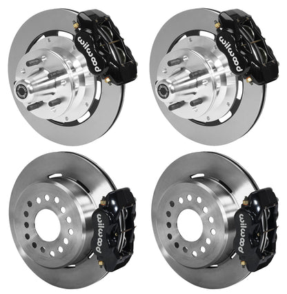 73-83 CDP W/DISC SPINDLES FULL DISC BRAKE KIT,12" ROTORS,BLACK CALIPERS