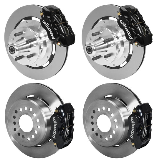 73-83 CDP W/DISC SPINDLES FULL DISC BRAKE KIT,12" ROTORS,BLACK CALIPERS
