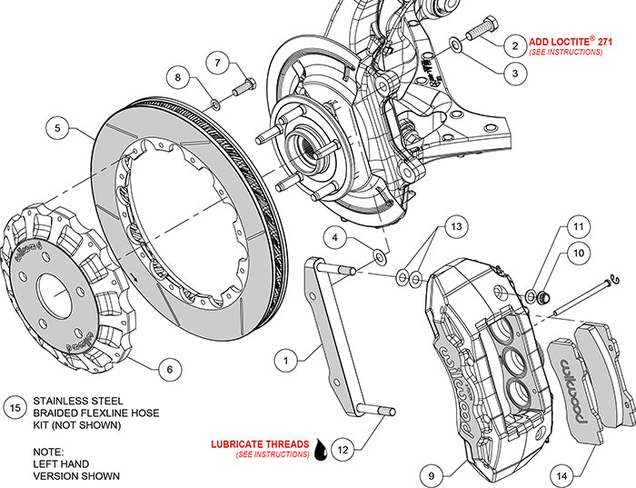 2013-2018 DODGE RAM 1500,FRONT,TX6R 6 PISTON,16" ROTORS,RED CALIPERS
