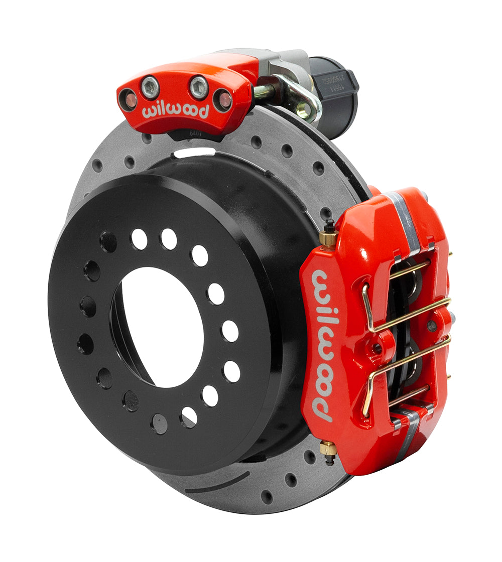 BIG FORD NEW KIT,2.50",EPB,11" DRILLED ROTORS,RED