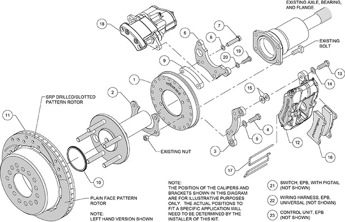 BIG FORD NEW KIT,2.50",EPB,11",RED