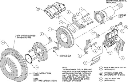 BIG FORD NEW KIT,2.50",EPB,11",RED