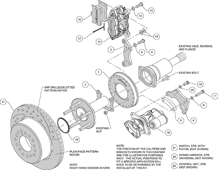 BIG FORD NEW KIT,2.50",EPB,12",RED