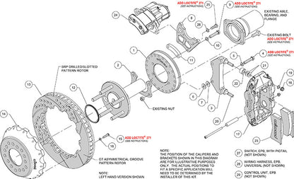 BIG FORD NEW KIT,2.50",EPB,14" DRILLED