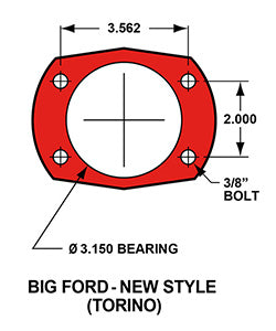 BIG FORD NEW KIT,2.50",EPB,14" DRILLED ROTORS,RED