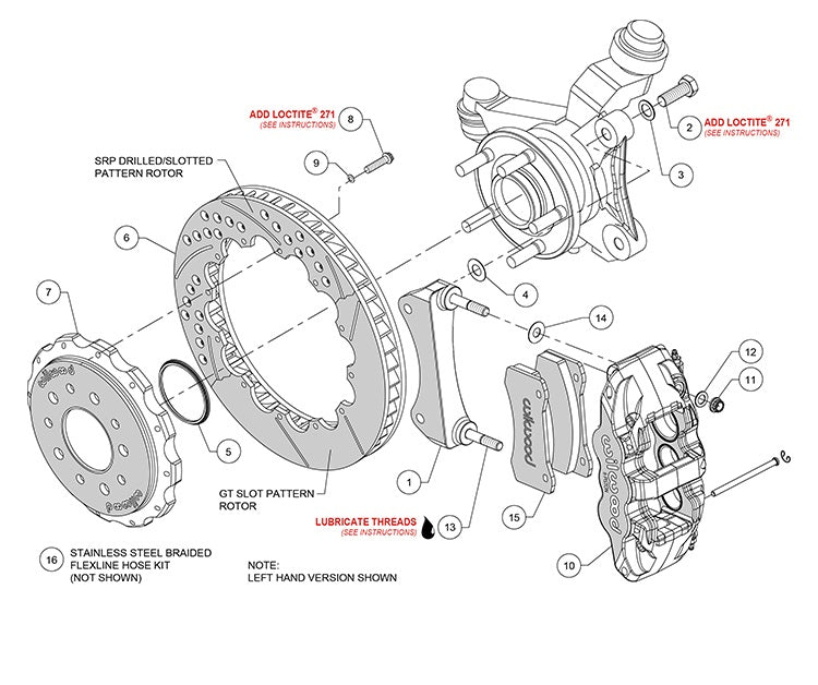 18-21 WRANGLER JL FULL DISC BRAKE KIT,14" ROTORS,BLACK CALIPERS