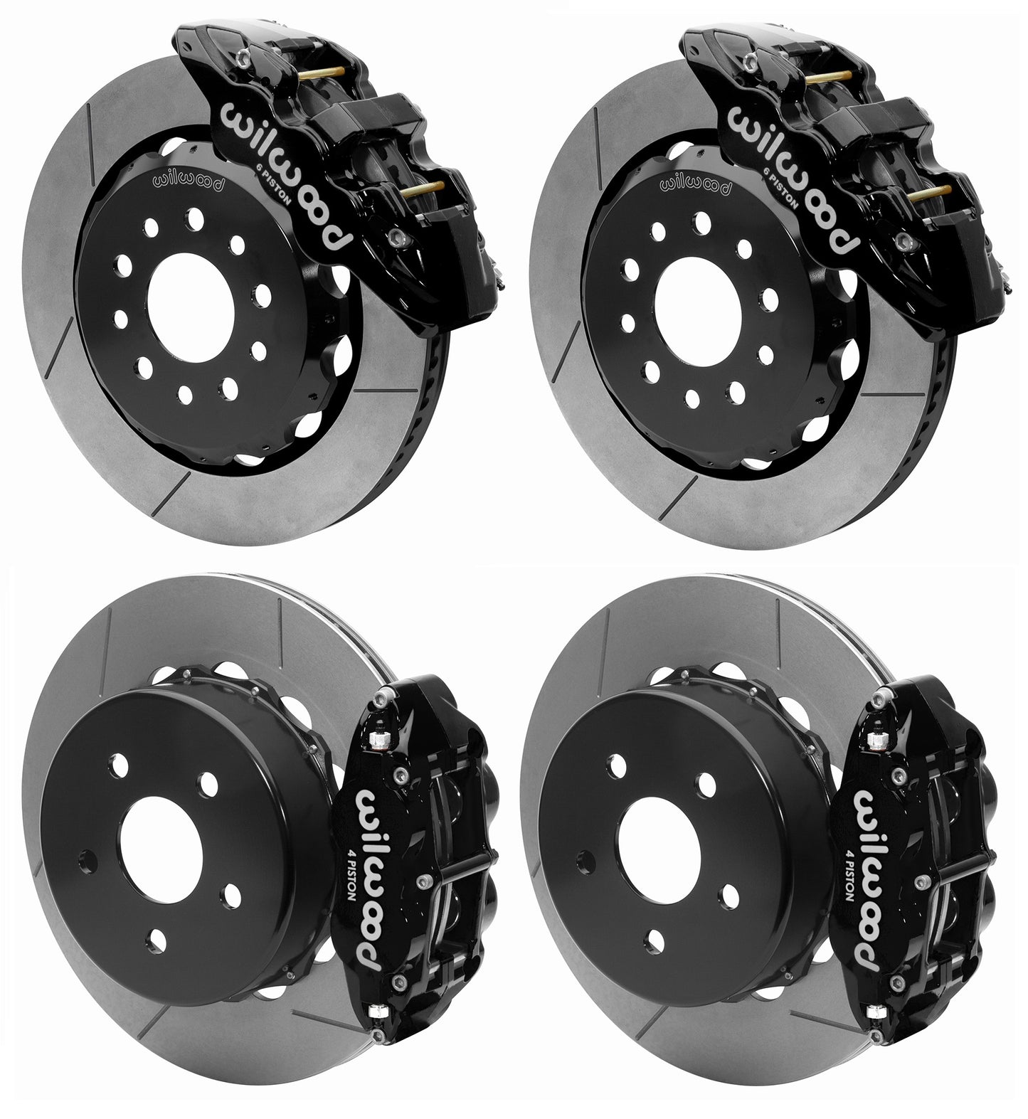 18-21 WRANGLER JL FULL DISC BRAKE KIT,14" ROTORS,BLACK CALIPERS