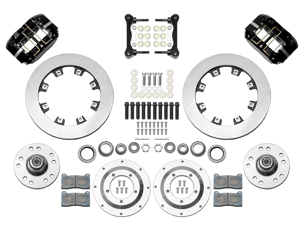 64-74 GM FRONT DISC BRAKE KIT FOR WILWOOD PRO SPINDLES,11.75" ROTORS,BLACK