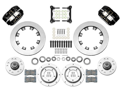64-74 GM FRONT DISC BRAKE KIT FOR WILWOOD PRO SPINDLES,11.75" ROTORS,BLACK