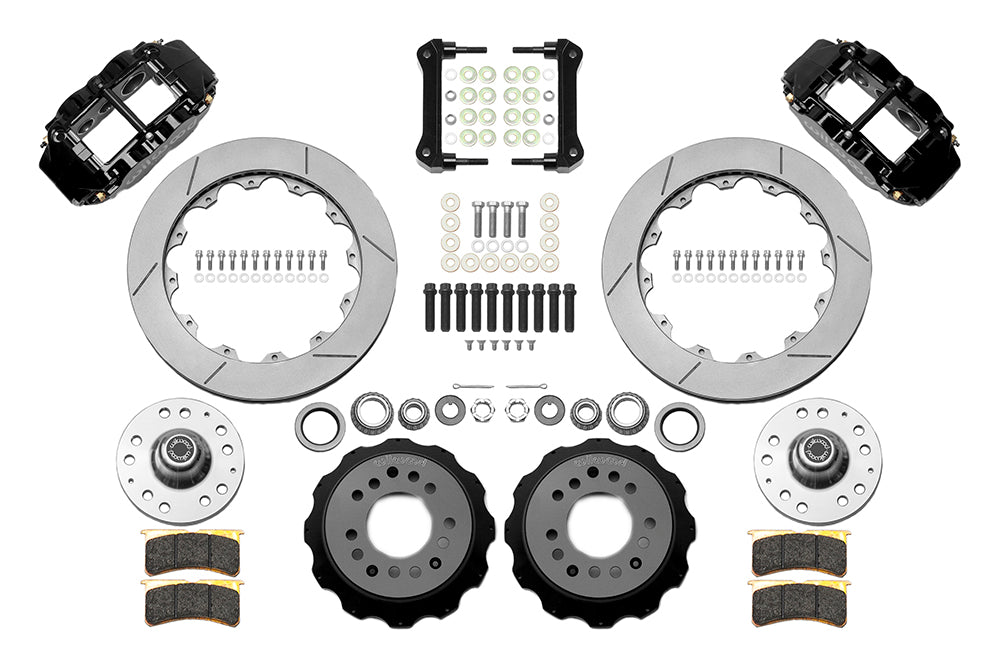 64-74 GM FRONT DISC BRAKE KIT FOR WILWOOD PRO SPINDLES,13" ROTORS,BLACK