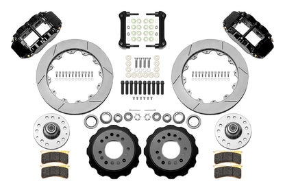 64-74 GM FRONT DISC BRAKE KIT FOR WILWOOD PRO SPINDLES,13" ROTORS,BLACK