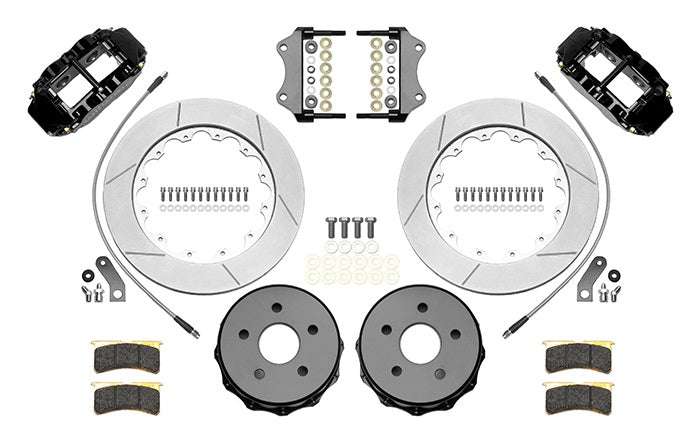 18-21 WRANGLER JL FULL DISC BRAKE KIT,14" ROTORS,BLACK CALIPERS