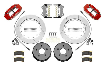 18-21 WRANGLER JL FULL DISC BRAKE KIT,14" ROTORS,RED CALIPERS