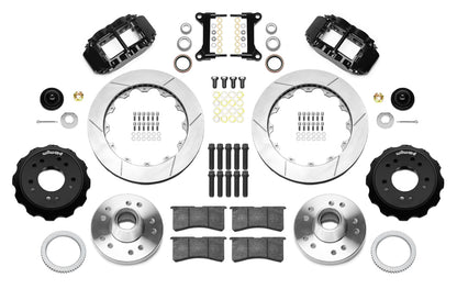 88-99 CHEVY C1500 FRONT DISC BRAKE KIT FOR WILWOOD DROP SPINDLES,13" ROTORS,BLK