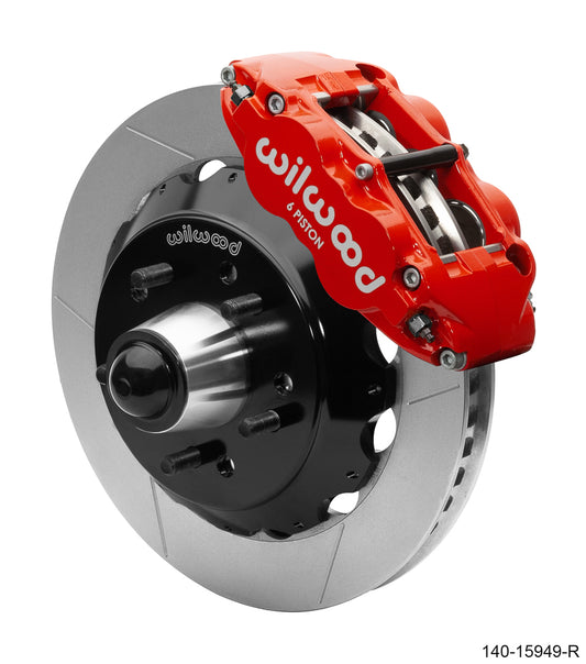 88-99 CHEVY C1500 FRONT DISC BRAKE KIT FOR WILWOOD DROP SPINDLES,13" ROTORS,RED