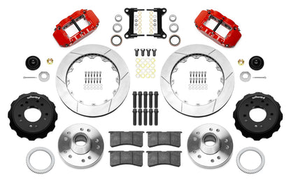 88-99 CHEVY C1500 FRONT DISC BRAKE KIT FOR WILWOOD DROP SPINDLES,13" ROTORS,RED